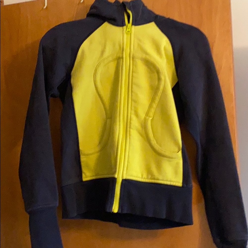 Lululemon navy & yellow hoodie